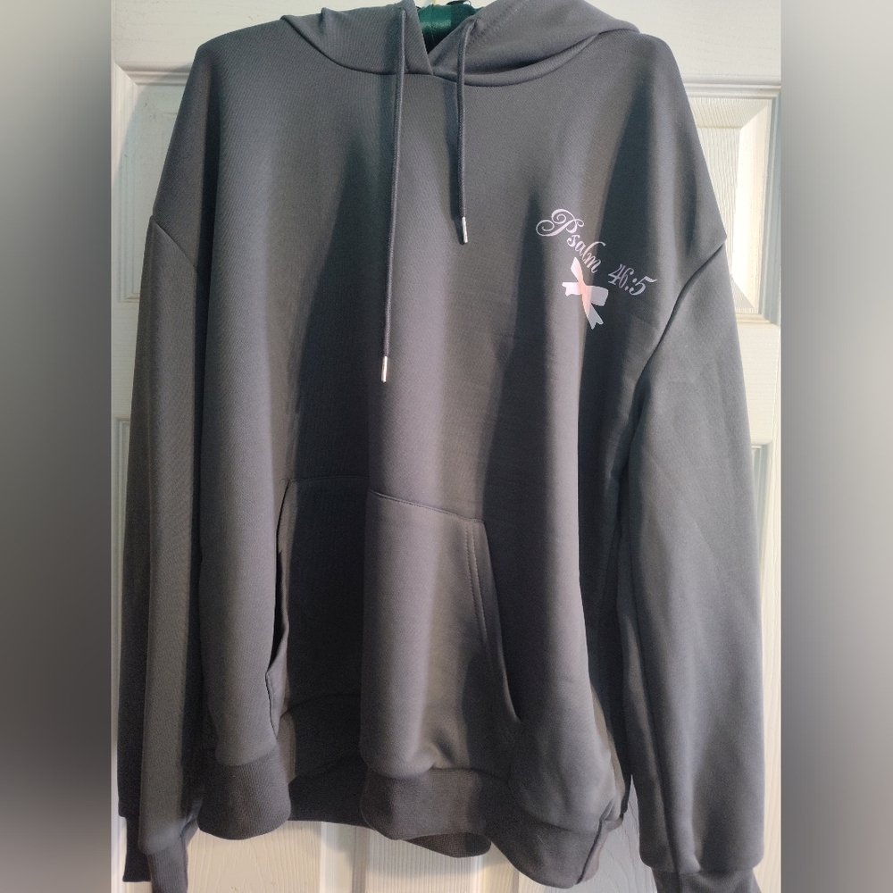 Black Hoodie With Psalm 46:5